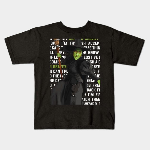 Defying Gravity Kids T-Shirt by thereader